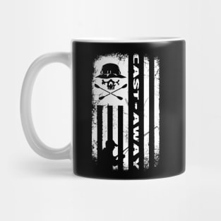 Cast Away Fishing Flag Mug